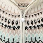 ハーフジップ求心柄ニットプルオーバー (72116) 4枚目画像