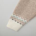 ハーフジップ求心柄ニットプルオーバー (72116) 6枚目画像