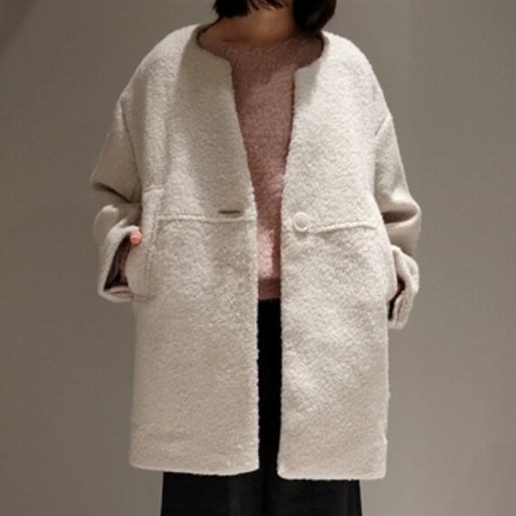 フープウール見えコート　(02101) 9枚目画像