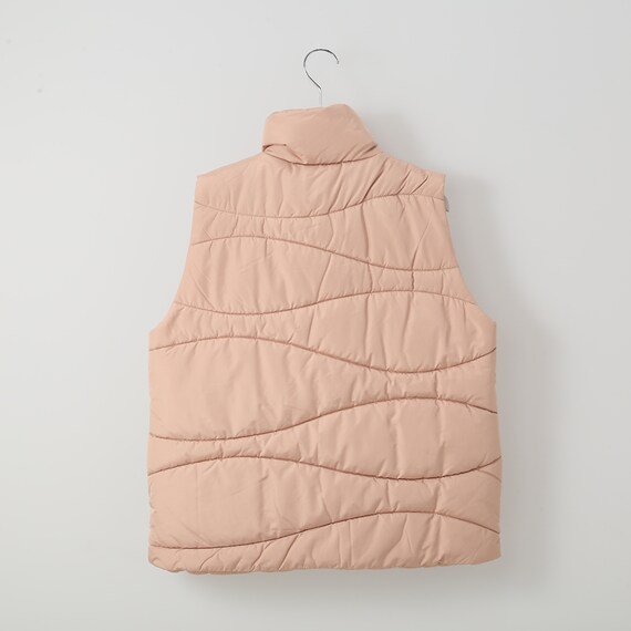 サークル風ステッチ中綿Ｗ前ベスト　(12106) 2枚目画像