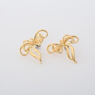 【N+商品】メタルリボンピアス　(92127)