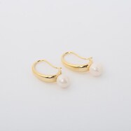 淡水パールフックピアス　(92128)
