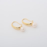 淡水パールフックピアス (92128)