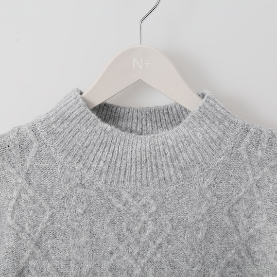 ケーブル編みニットプルオーバー (72128) 4枚目画像