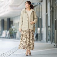 【N+商品】フラワープリントスカート　(32114)
