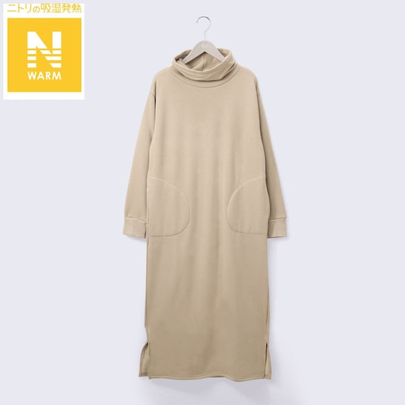 Nウォームぬくぬくリラックスワンピース (Z2104) 1枚目画像