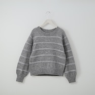 スパンコールボーダーニットプルオーバー (72132)