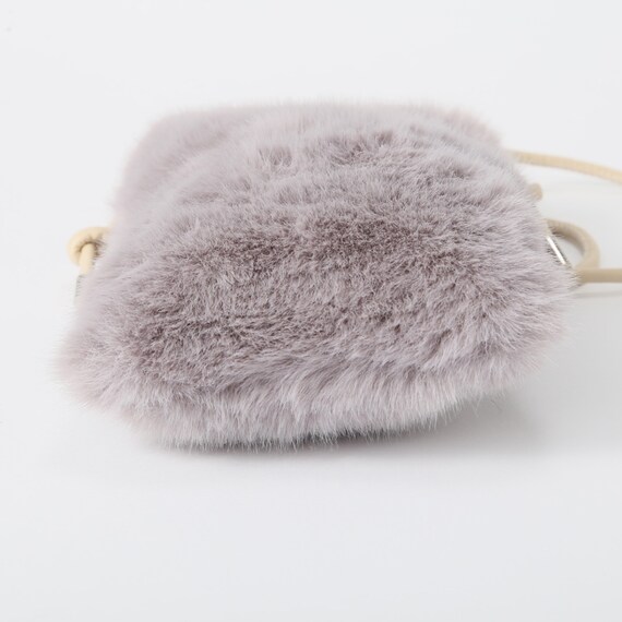 フェイクファー縦型ミニショルダーバッグ　(92152) 5枚目画像