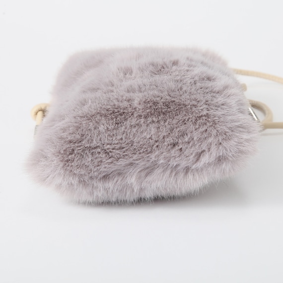 フェイクファー縦型ミニショルダーバッグ (92152) 5枚目画像