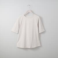 ベーシックボートネック５分袖Ｔシャツ　(63102)