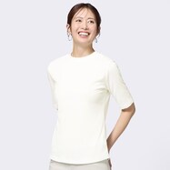 【N+商品】ベーシックモックネック５分袖Ｔシャツ　(63103)