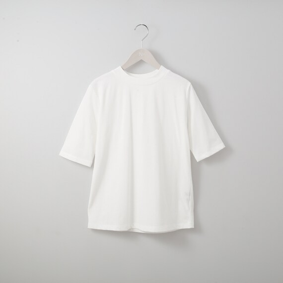 ベーシックモックネック5分袖Tシャツ (63103) 1枚目画像