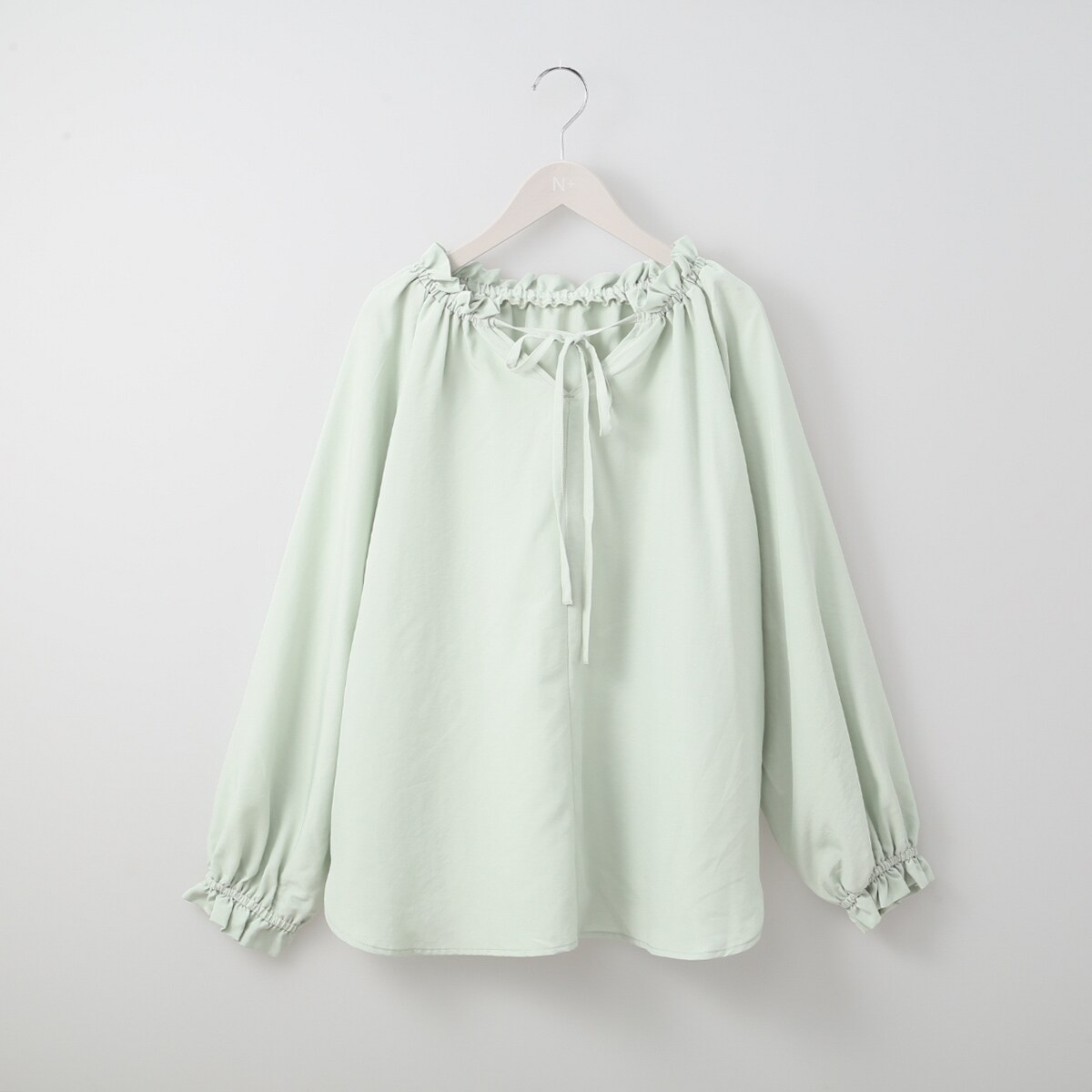 えり様 ギャザー襟ビンテージサテンブラウス Mサイズ (53100) | ニトリ