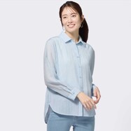 【N+商品】表面変化シアーシャツ　(53102)