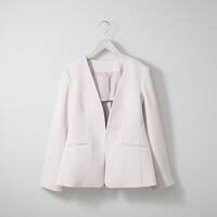 ライトダブルクロスノーカラージャケット　(13105)