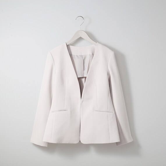 ライトダブルクロスノーカラージャケット　(13105) 1枚目画像