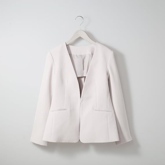 ライトダブルクロスノーカラージャケット (13105) 1枚目画像