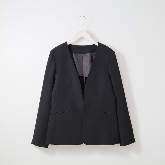 ライトダブルクロスノーカラージャケット　(13105) 1枚目画像