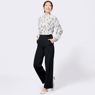 【N+商品】ライトダブルクロスストレートパンツ　(23105)