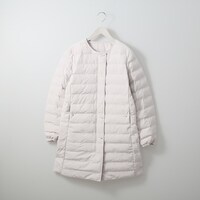 【N+商品】縫い目のないキルティングノーカラーコート　Ｓサイズ　(03101)