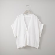 編地切替えショートスリーブカーディガン (83101)