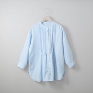 ピンタックバンドカラーチュニックシャツ (53105)