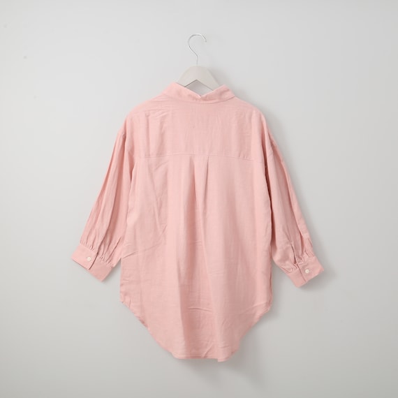 麻混フロントギャザーシャツ (53109) 2枚目画像