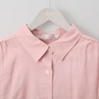 麻混フロントギャザーシャツ (53109) 3枚目画像