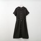 麻混シャツワンピース (43104) 1枚目画像