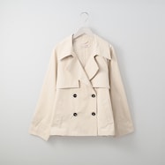 やわらかトレンチショートコート (03104)