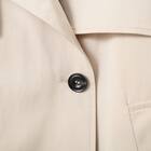 やわらかトレンチショートコート　(03104) 4枚目画像