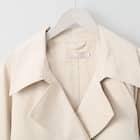 やわらかトレンチショートコート (03104) 5枚目画像