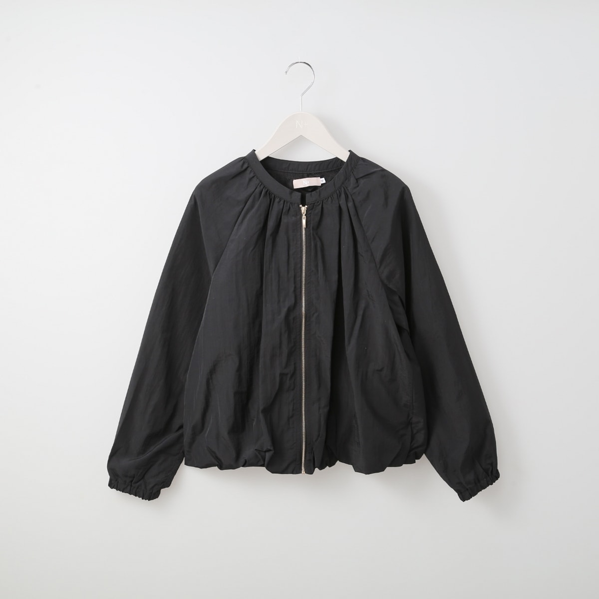 本日迄出品❕【gready brilliant 】エコレザーギャザーブルゾン 本日迄出品❕【gready brilliant 】エコレザーギャザーブルゾン