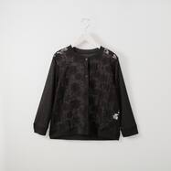 シアーオーガンジー花柄カーディガン (83100)