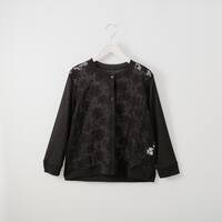 シアーオーガンジー花柄カーディガン　(83100)