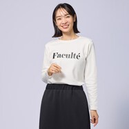 【N+商品】ロゴプリントスムース長袖Ｔシャツ　(63107)