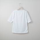ベーシックボーダーボートネック５分袖Ｔシャツ　(63112) 2枚目画像