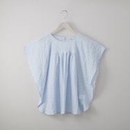 シアーストライプフレア袖ブラウス (53107)