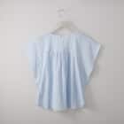 シアーストライプフレア袖ブラウス (53107) 2枚目画像