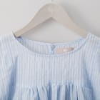 シアーストライプフレア袖ブラウス (53107) 4枚目画像