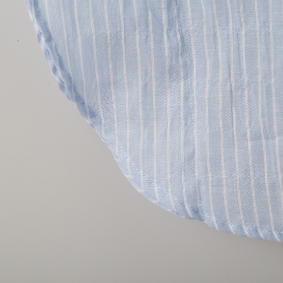 シアーストライプフレア袖ブラウス (53107) 6枚目画像