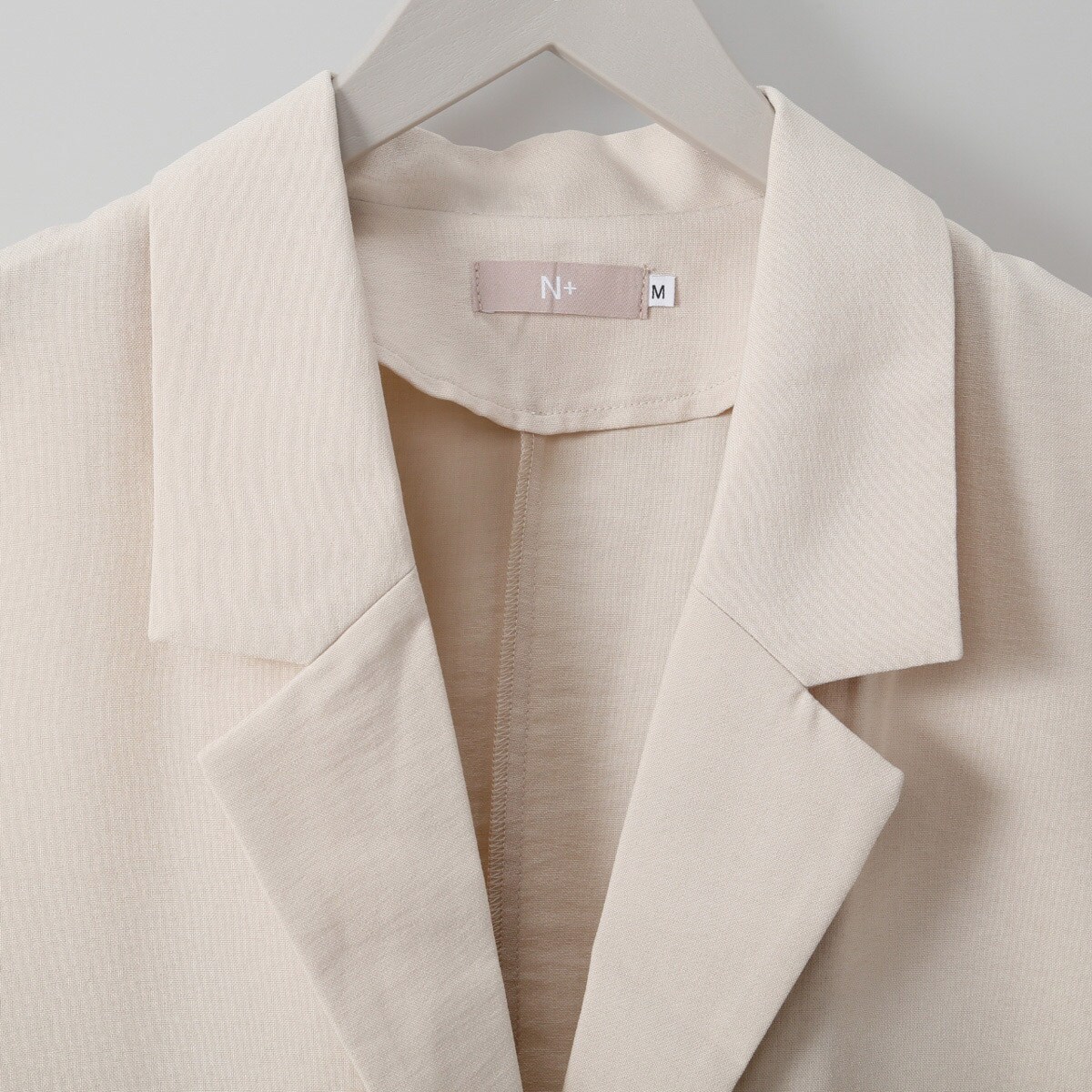 アナイ　リネンオックステーラードジレ　オフホワイト　パールボタン　36 アナイ リネンオックステーラードジレ オフホワイト パールボタン 36