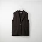 麻調テーラードジレ (13108) 1枚目画像