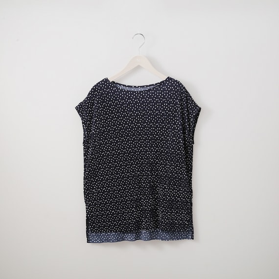 細プリーツフレンチスリーブブラウス (53111) 1枚目画像