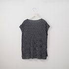 細プリーツフレンチスリーブブラウス (53111) 2枚目画像