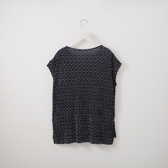 細プリーツフレンチスリーブブラウス (53111) 2枚目画像