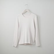 チクチクしにくいラメ混リブニットプルオーバー(73102)