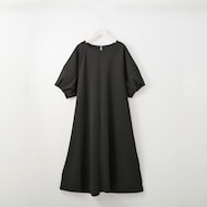 袖ボリュームフレアワンピース (43105)
