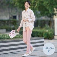 【N+商品】マジックベルトストレッチパンツ　レギュラー丈　Ｍサイズ　(23112)