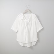 バンブー接触冷感フリルブラウス (53112)